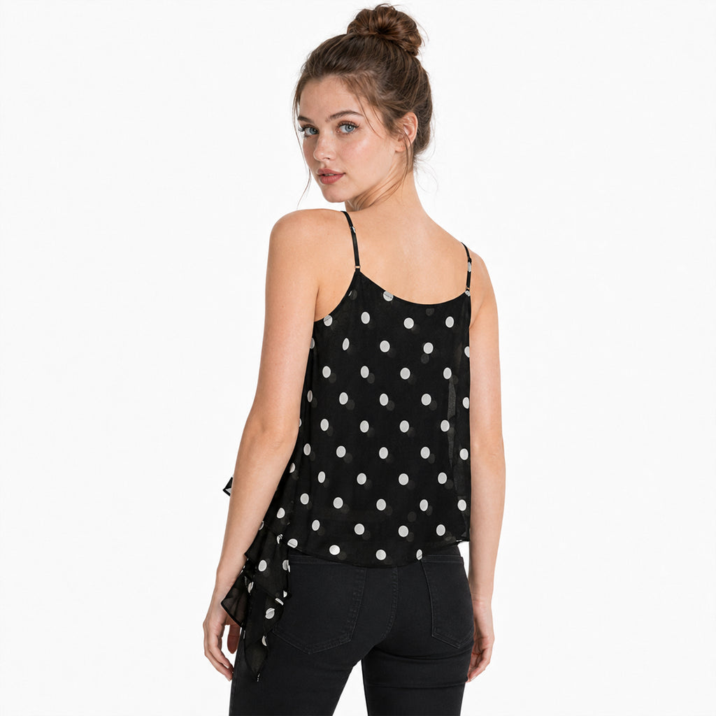 Blusa Tipo Gasa Con Holanes Para Mujer Mkmb0167 Mako & Co®
