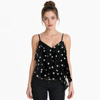 Blusa Tipo Gasa Con Holanes Para Mujer Mkmb0167 Mako & Co®