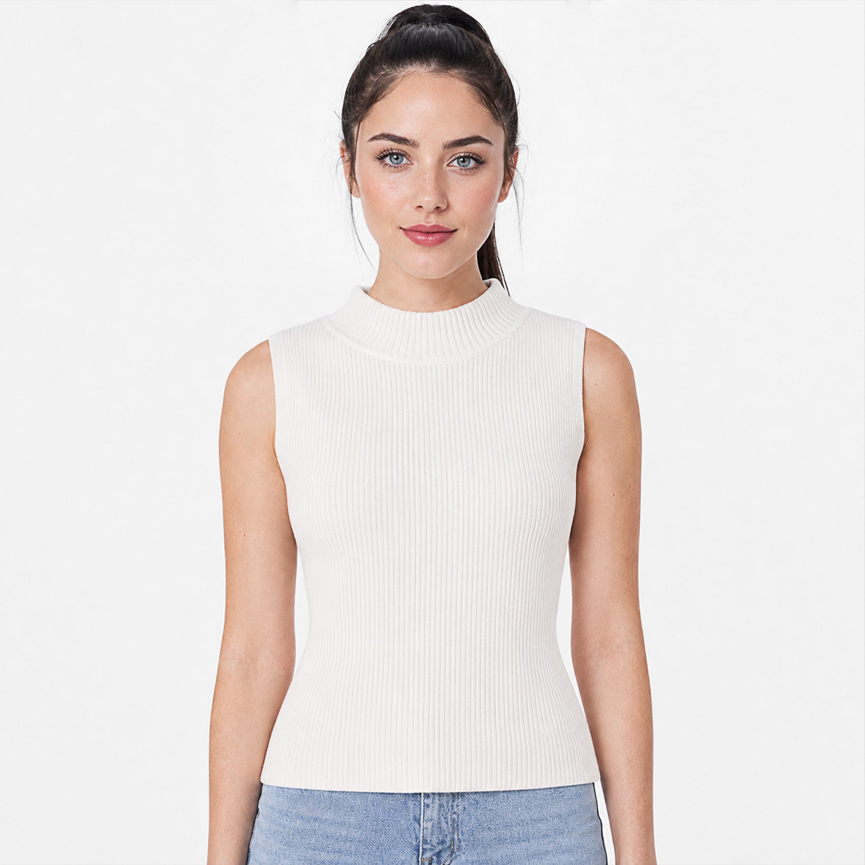 Blusa Cuello Alto Casual Para Mujer O43200 Marca Bobois®