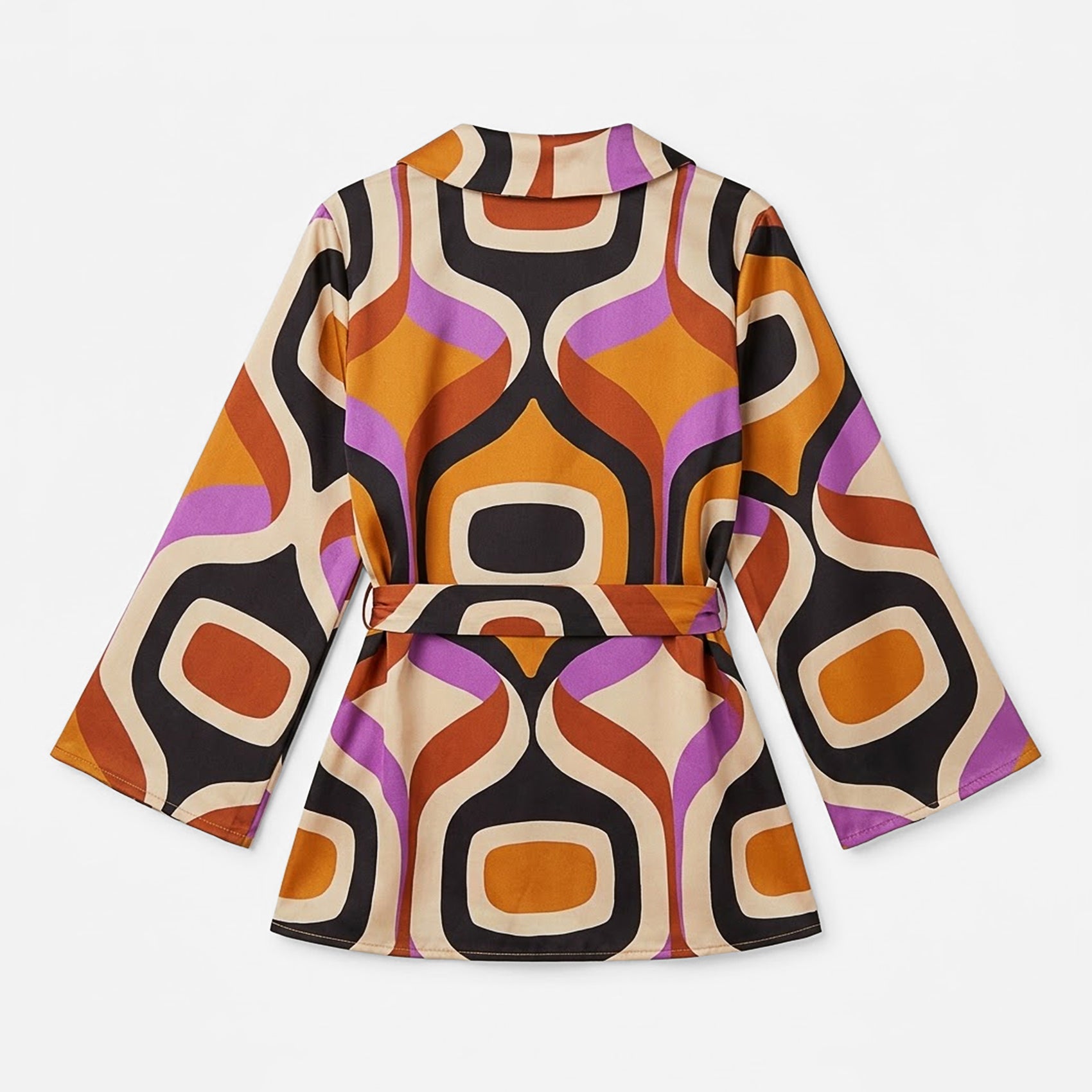 Blusa Estampado Retro Para Mujer Mod. T41100 Marca Bobois®