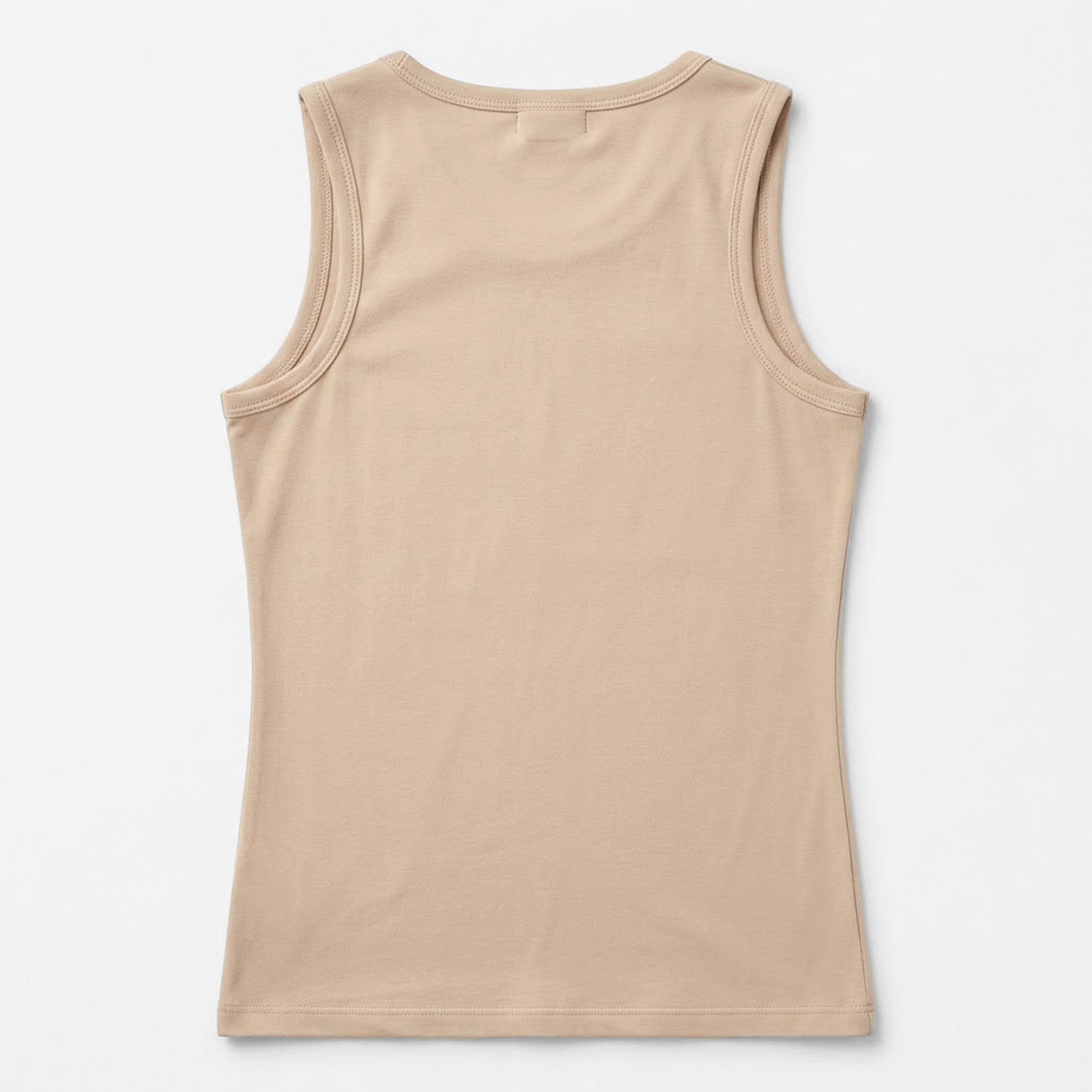 Blusa Básica Suave Sin Mangas Para Mujer Apx-0214 Beige Aspik®