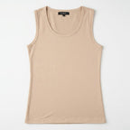 Blusa Básica Suave Sin Mangas Para Mujer Apx-0214 Beige Aspik®