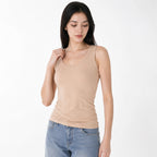 Blusa Básica Suave Sin Mangas Para Mujer Apx-0214 Beige Aspik®