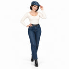 Boina Gorra Casual Retro Para Mujer Atemporal Multicolor