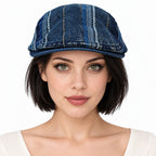 Boina Gorra Casual Retro Para Mujer Atemporal Multicolor