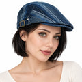 Boina Gorra Casual Retro Para Mujer Atemporal Multicolor