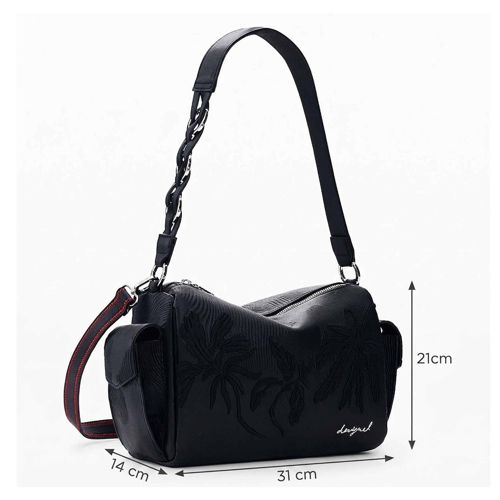Bolso Mediano Con Bordado Para Mujer 26saxpap/2000 Desigual®