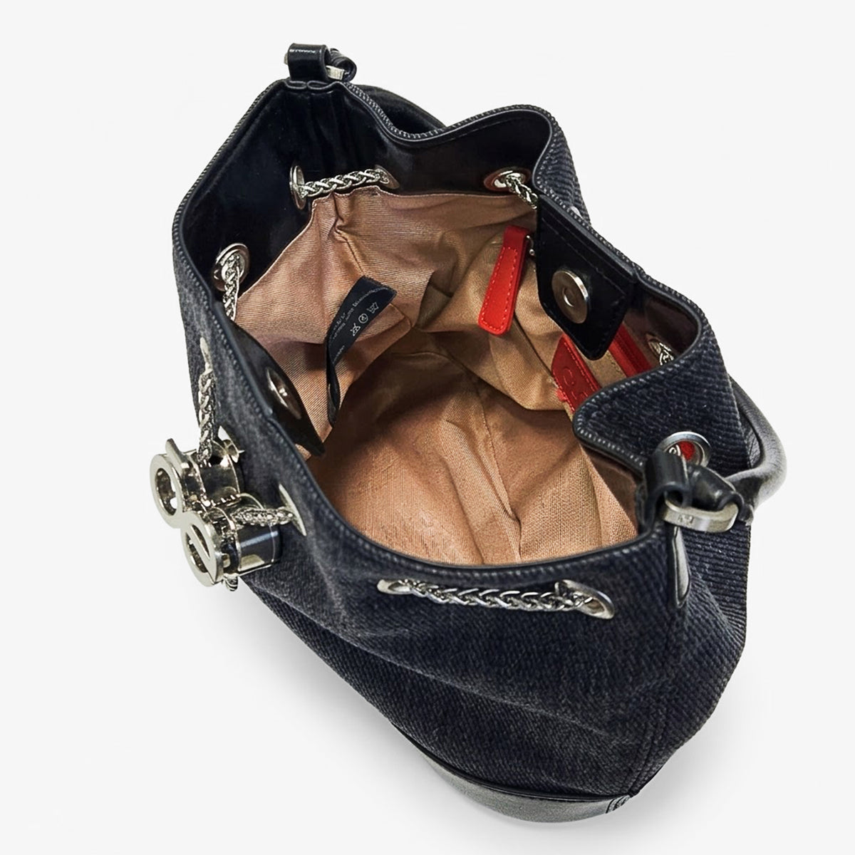 Bolso Drawstring Mediano Para Mujer Mod. 1BLCO25968NEG Marca Cloe®