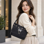 Bolso Drawstring Mediano Para Mujer Mod. 1BLCO25968NEG Marca Cloe®