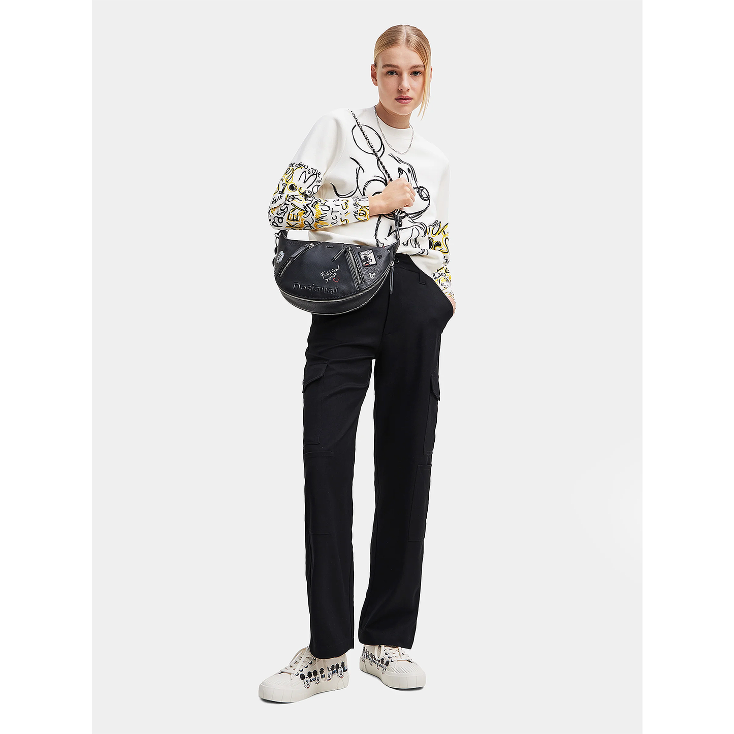 Bolso Mediano Ovalado Para Mujer 23waxp44/2000 Desigual®