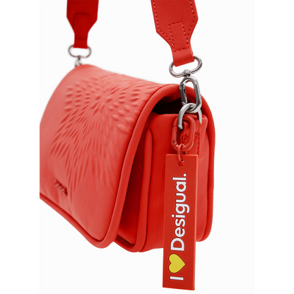 Bolso Crossbody Para Mujer Mod.24saxp73 Marca Desigual® Color Naranja Oscuro