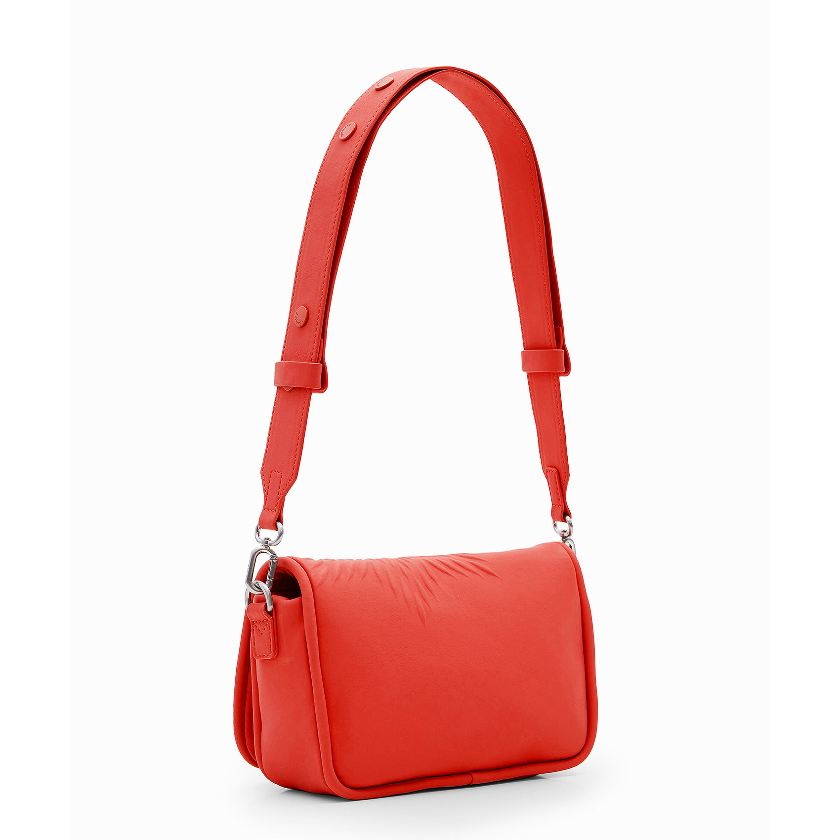 Bolso Crossbody Para Mujer Mod.24saxp73 Marca Desigual® Color Naranja Oscuro