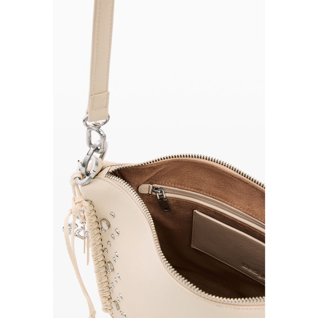 Bolso Mediano Con Tachuelas Y Flecos 26saxpar/1008 Desigual®