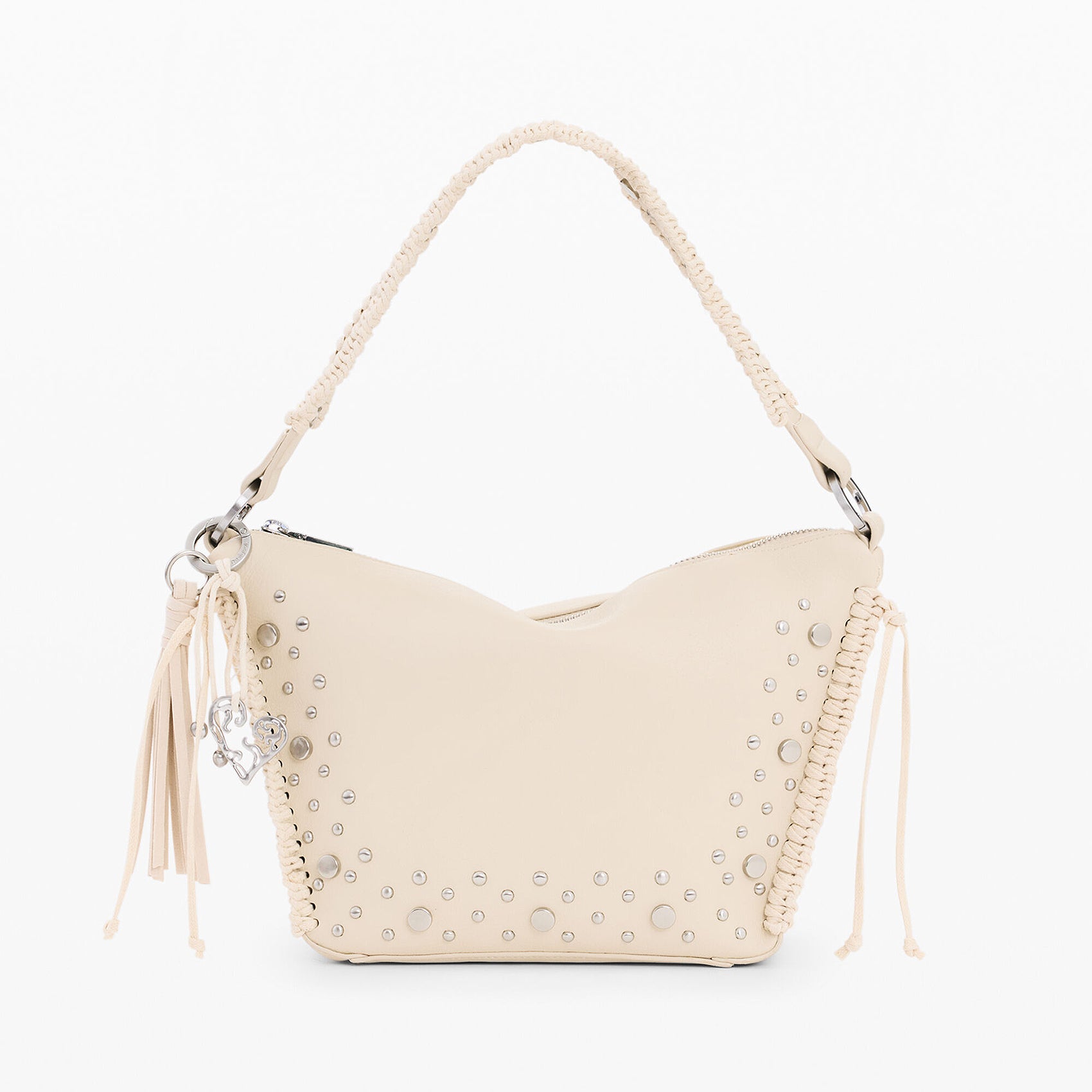 Bolso Mediano Con Tachuelas Y Flecos 26saxpar/1008 Desigual®
