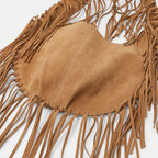 Bolsa De Gamuza Con Flecos Estilo Boho Bohemio Para Mujer