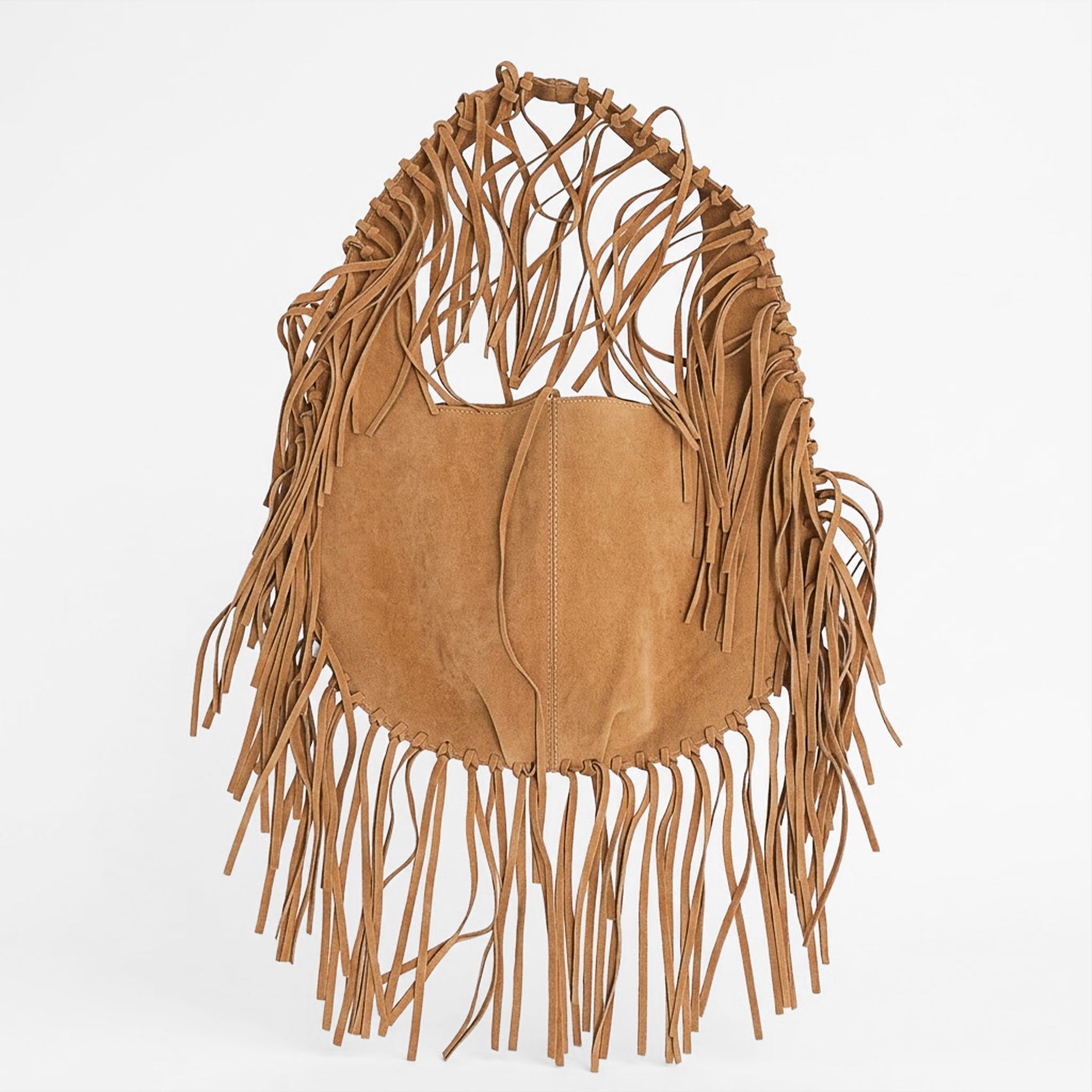 Bolsa De Gamuza Con Flecos Estilo Boho Bohemio Para Mujer