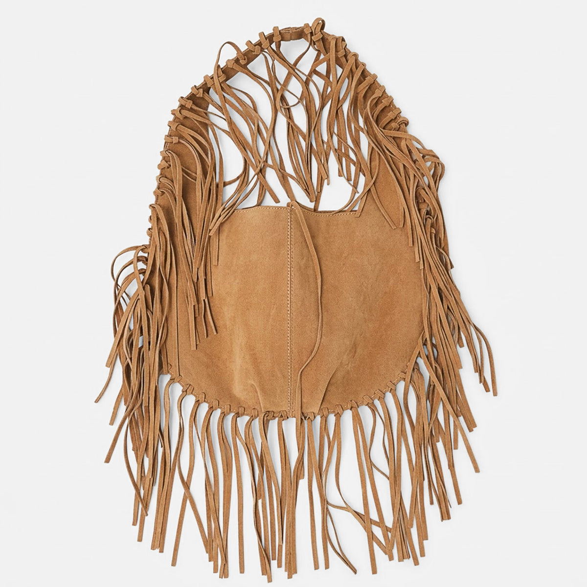 Bolsa De Gamuza Con Flecos Estilo Boho Bohemio Para Mujer