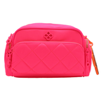 Bolso Crossbody Para Mujer Mod. Ji 2519 Jaime Ibiza® Rosa Neón Lisa Níquel Multicolor