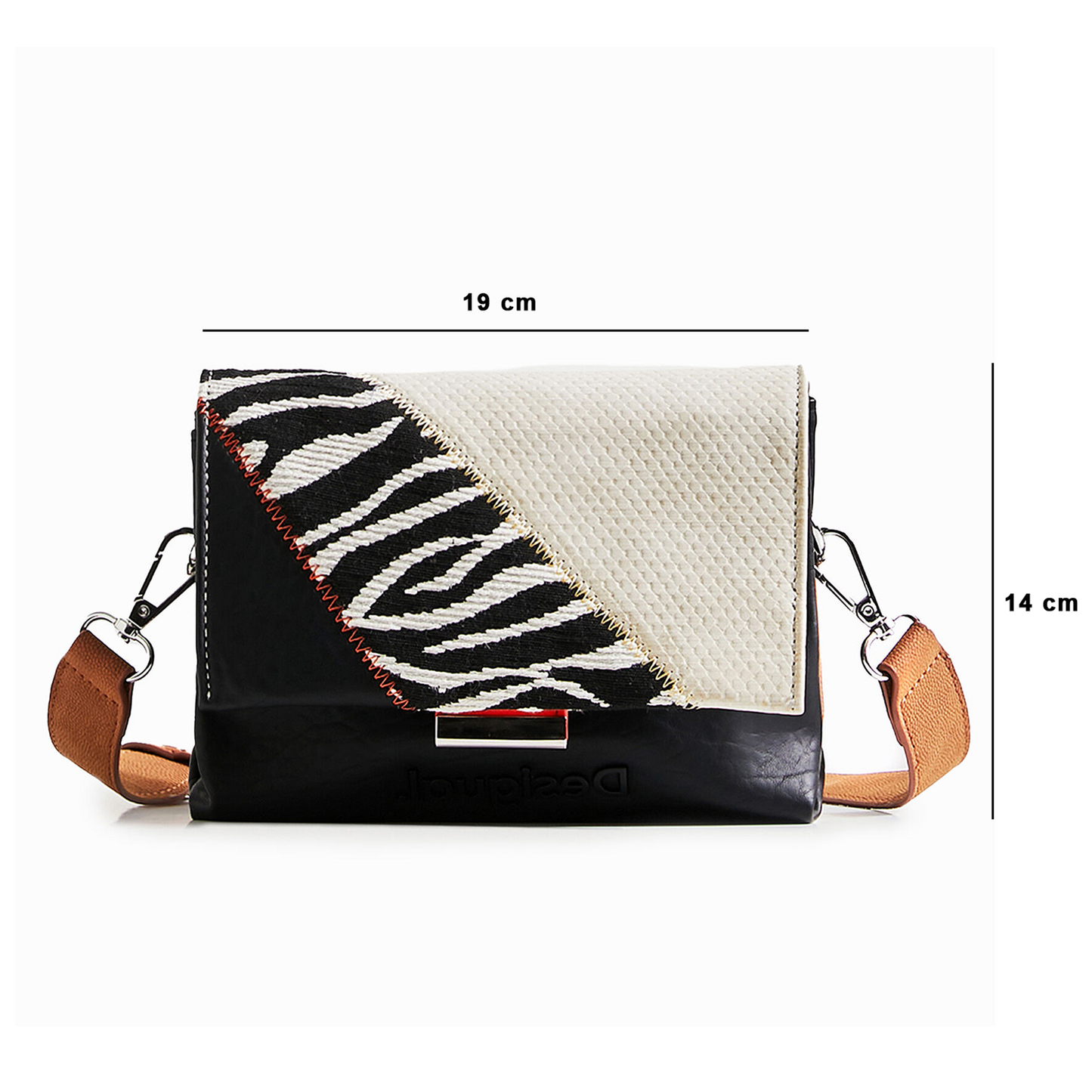 Bolso Bandolera Animal Patch Para Mujer Marca Desigual®