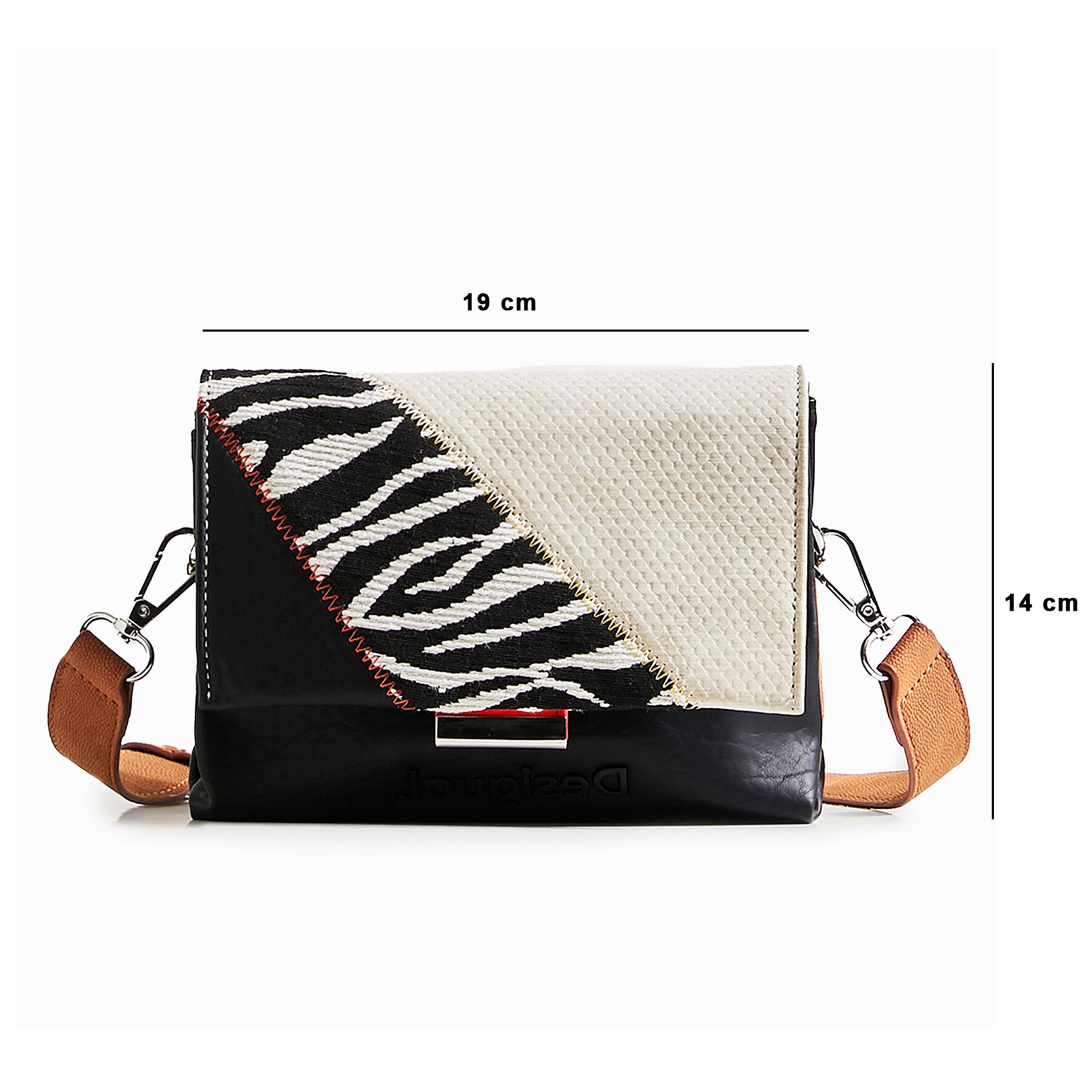 Bolso Bandolera Animal Patch Para Mujer Marca Desigual®