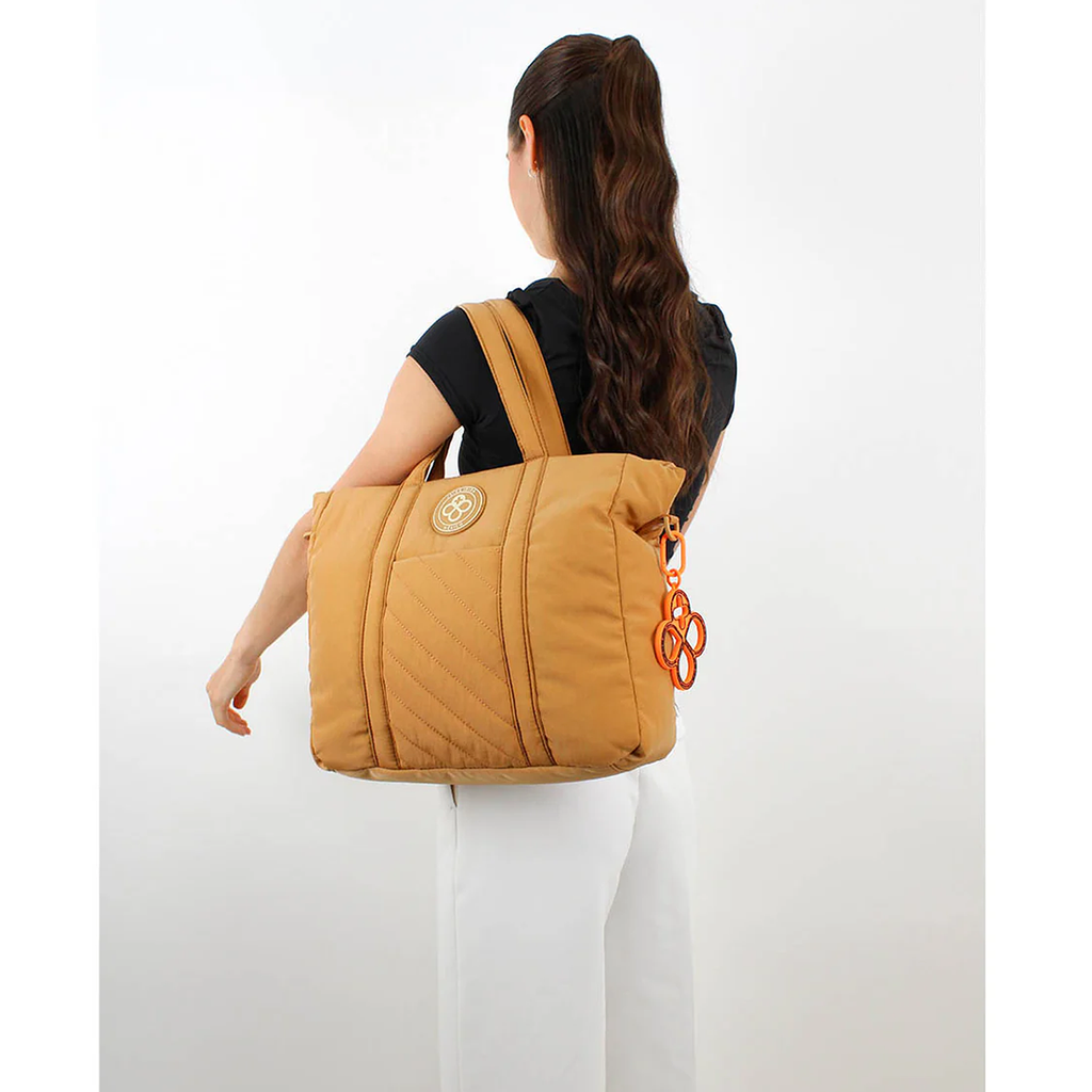 Bolso Tote Para Mujer Mod. Ji 2509 Marca Jaime Ibiza® Taupe Geométrico Níquel Taupe