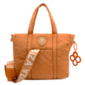 Bolso Tote Para Mujer Mod. Ji 2509 Marca Jaime Ibiza® Taupe Geométrico Níquel Taupe