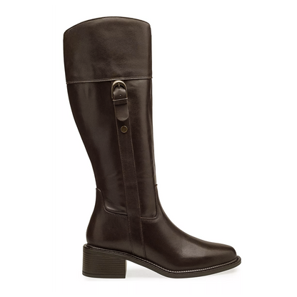 Bota Larga De Mujer 5cm Mod. D1224363 Marca Dockers® Color Marrón Oscuro