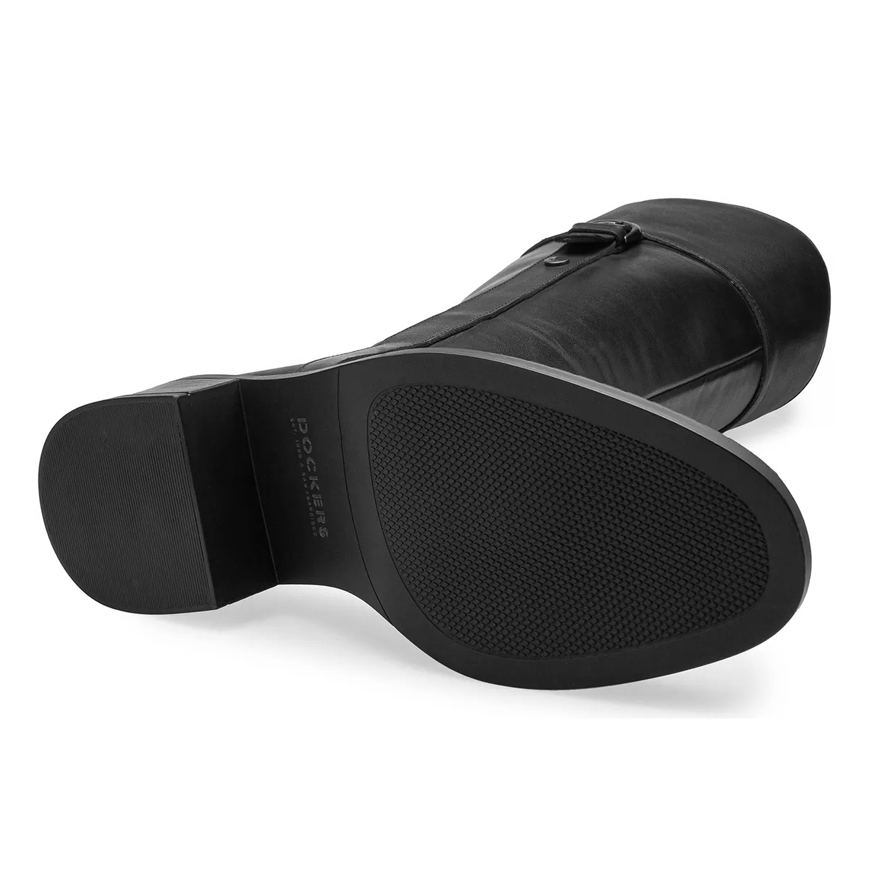 Bota Larga De Mujer 5cm Mod. D1224363 Marca Dockers® Color Negro