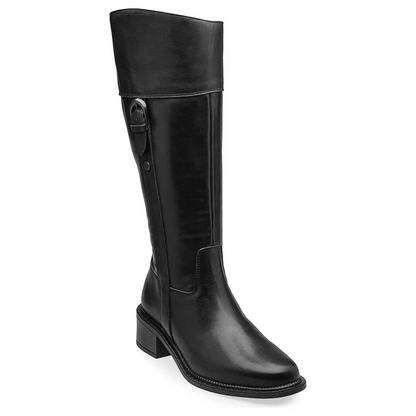 Bota Larga De Mujer 5cm Mod. D1224363 Marca Dockers® Color Negro