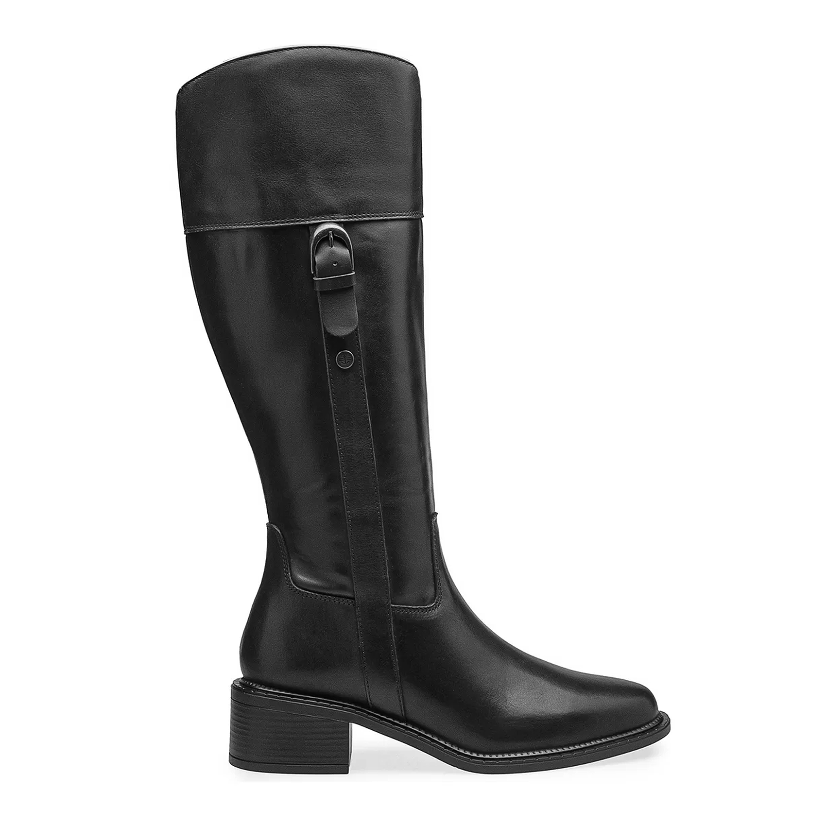 Bota Larga De Mujer 5cm Mod. D1224363 Marca Dockers® Color Negro