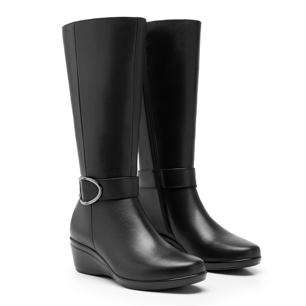 Bota Larga Tacon 5cm Para Mujer Mod.45231 Marca Flexi®