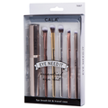 Brochas Para Sombras 5pz Con Estuche Para Viaje Marca Cala®