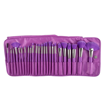 Set De Brochas 24pz Mod. The Neon Marca Beauty Creations® Purple
