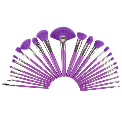 Set De Brochas 24pz Mod. The Neon Marca Beauty Creations® Purple