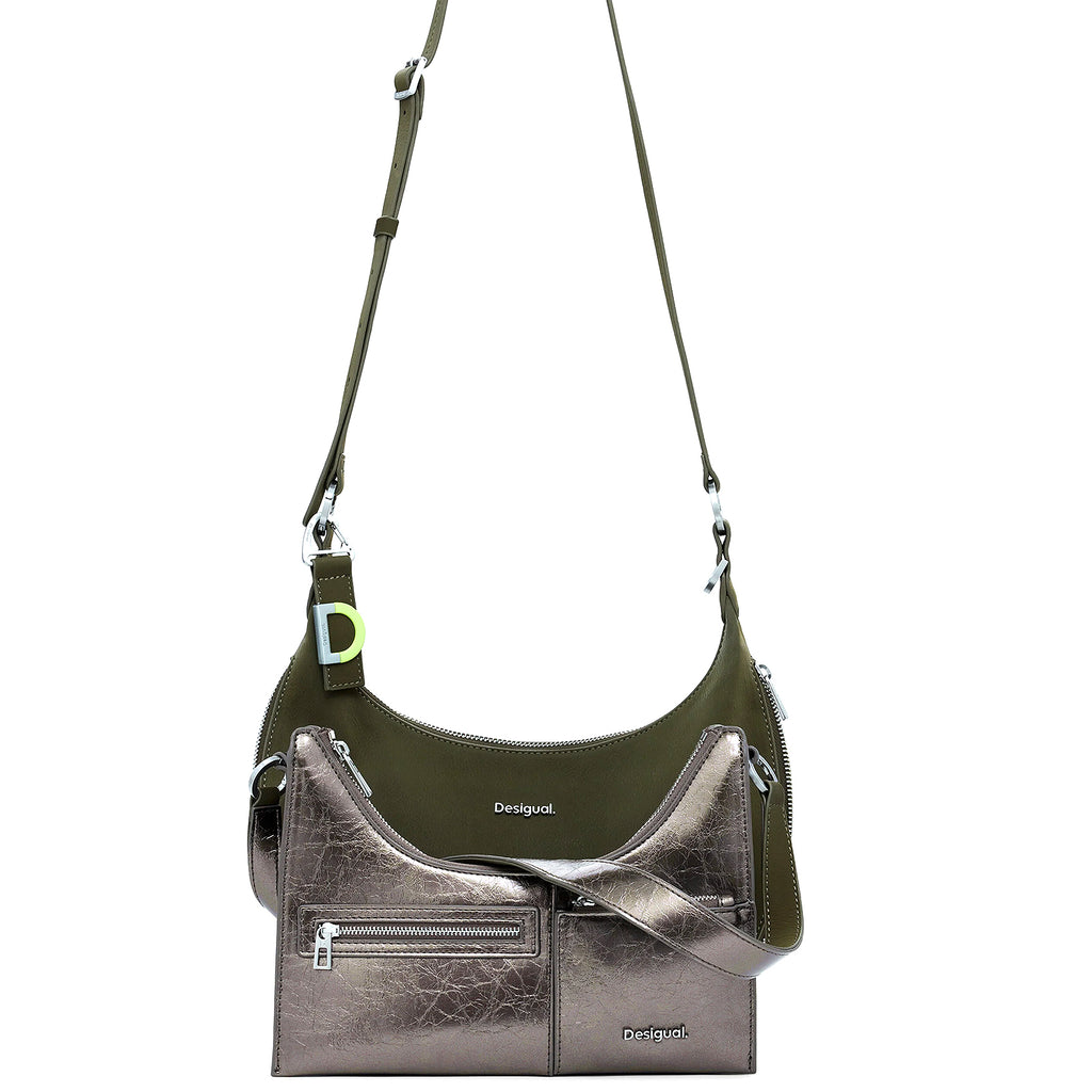 Bandolera Desigual Mod. 25waxpah Verde Musgo