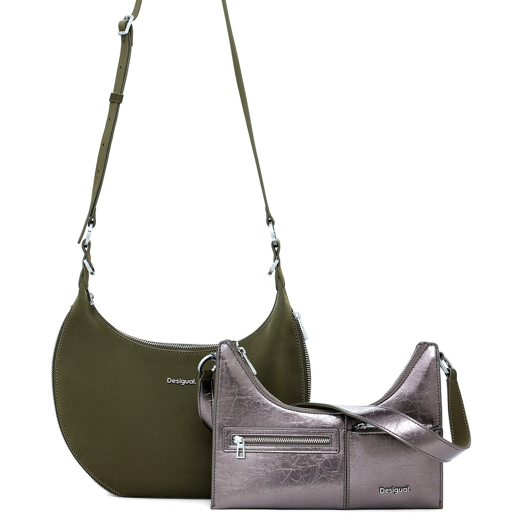 Bandolera Desigual Mod. 25waxpah Verde Musgo