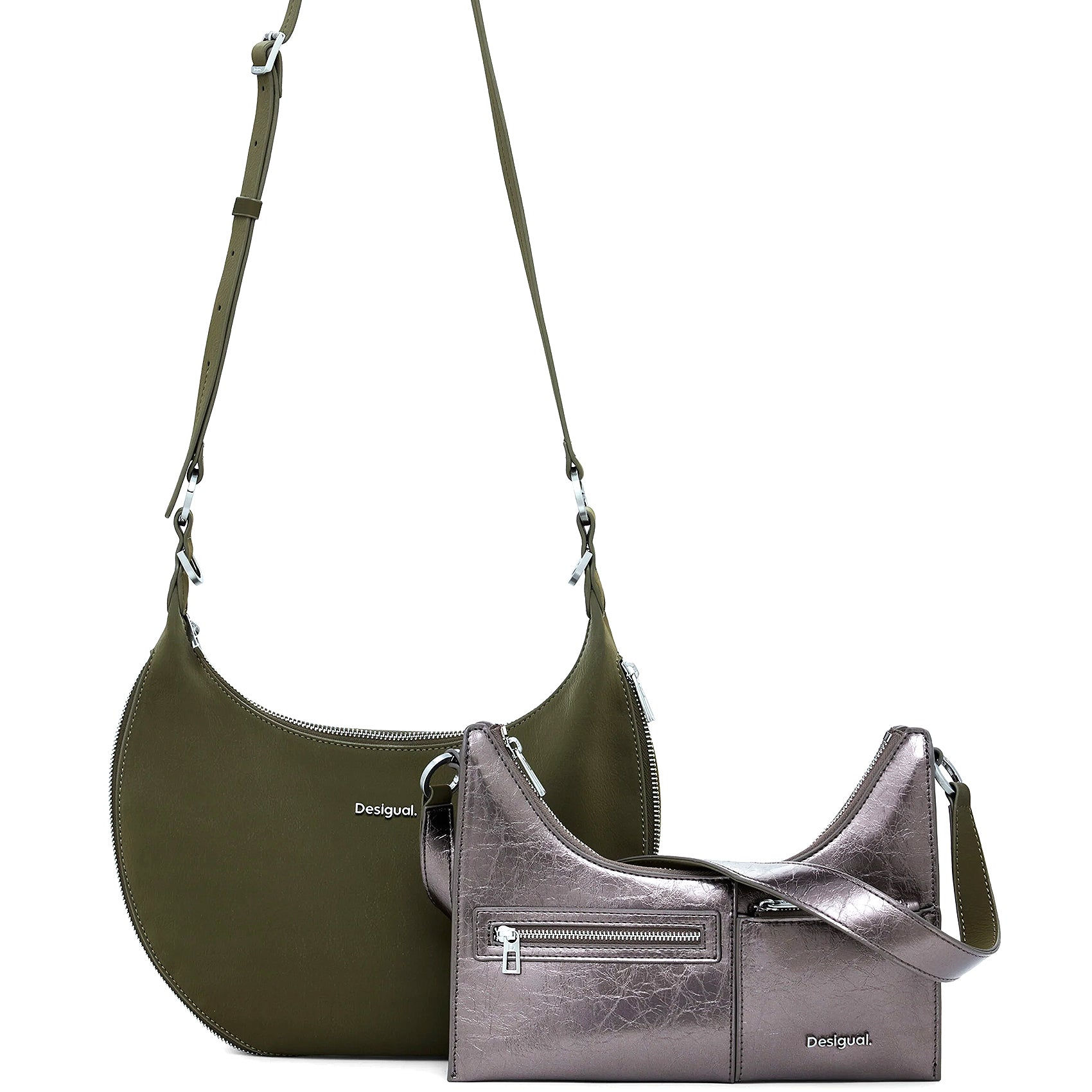 Bandolera Desigual Mod. 25waxpah Verde Musgo