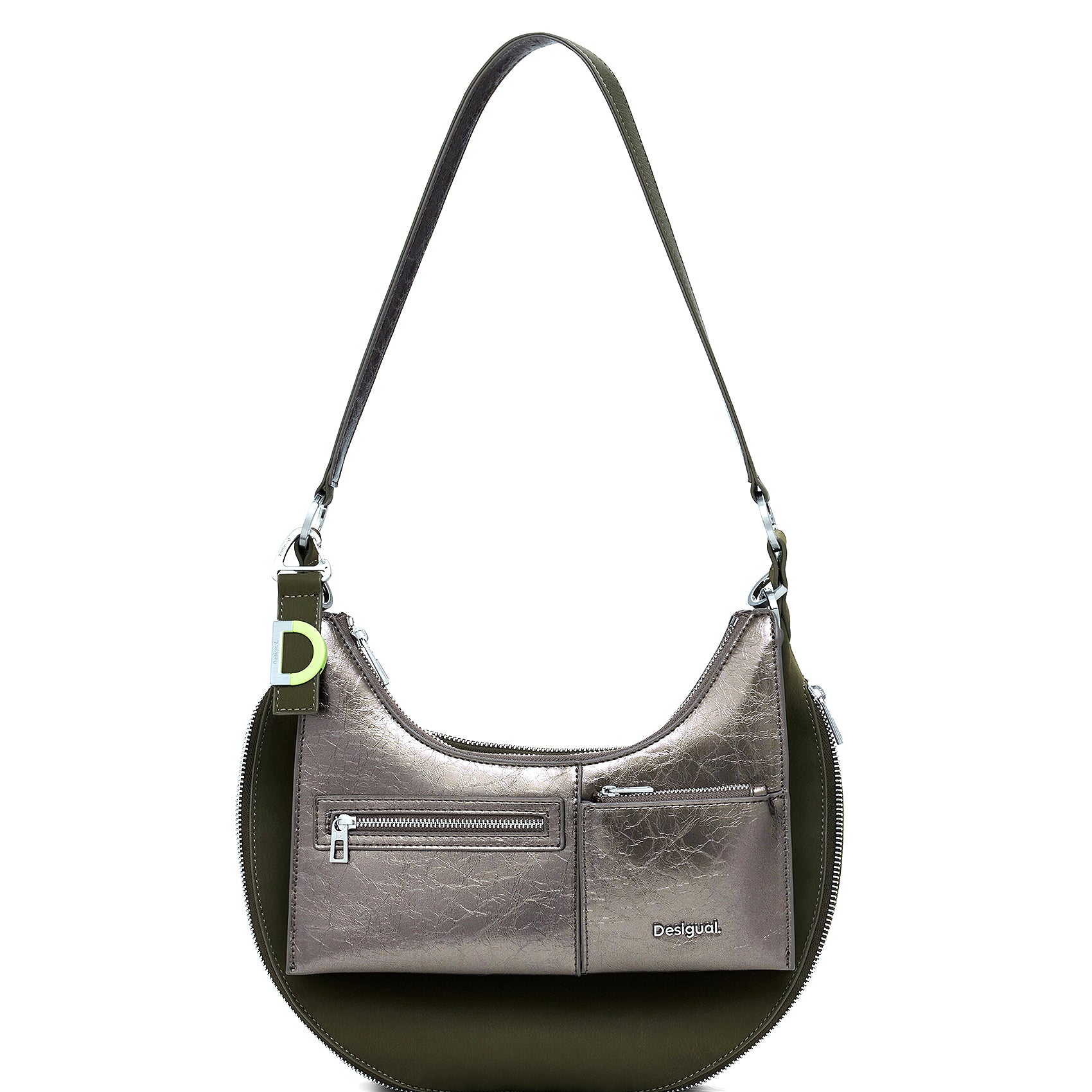 Bandolera Desigual Mod. 25waxpah Verde Musgo