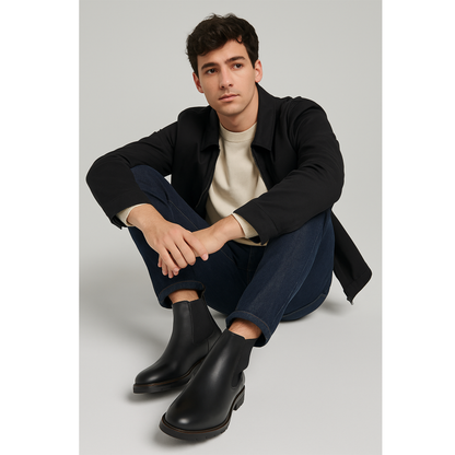 Bota De Piel Chelsea Para Caballero D2225852 Marca Dockers®