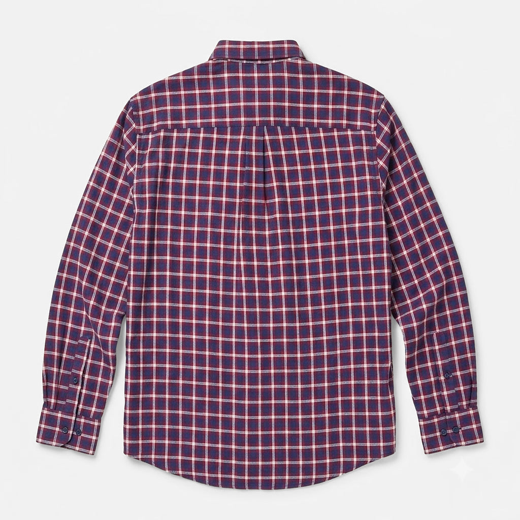 Camisa Casual De Hombre Mod.221-3336al Rojo Marca Losan®