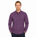 Camisa Casual De Hombre Mod.221-3336al Rojo Marca Losan®