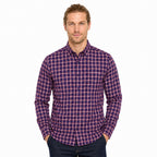 Camisa Casual De Hombre Mod.221-3336al Rojo Marca Losan®