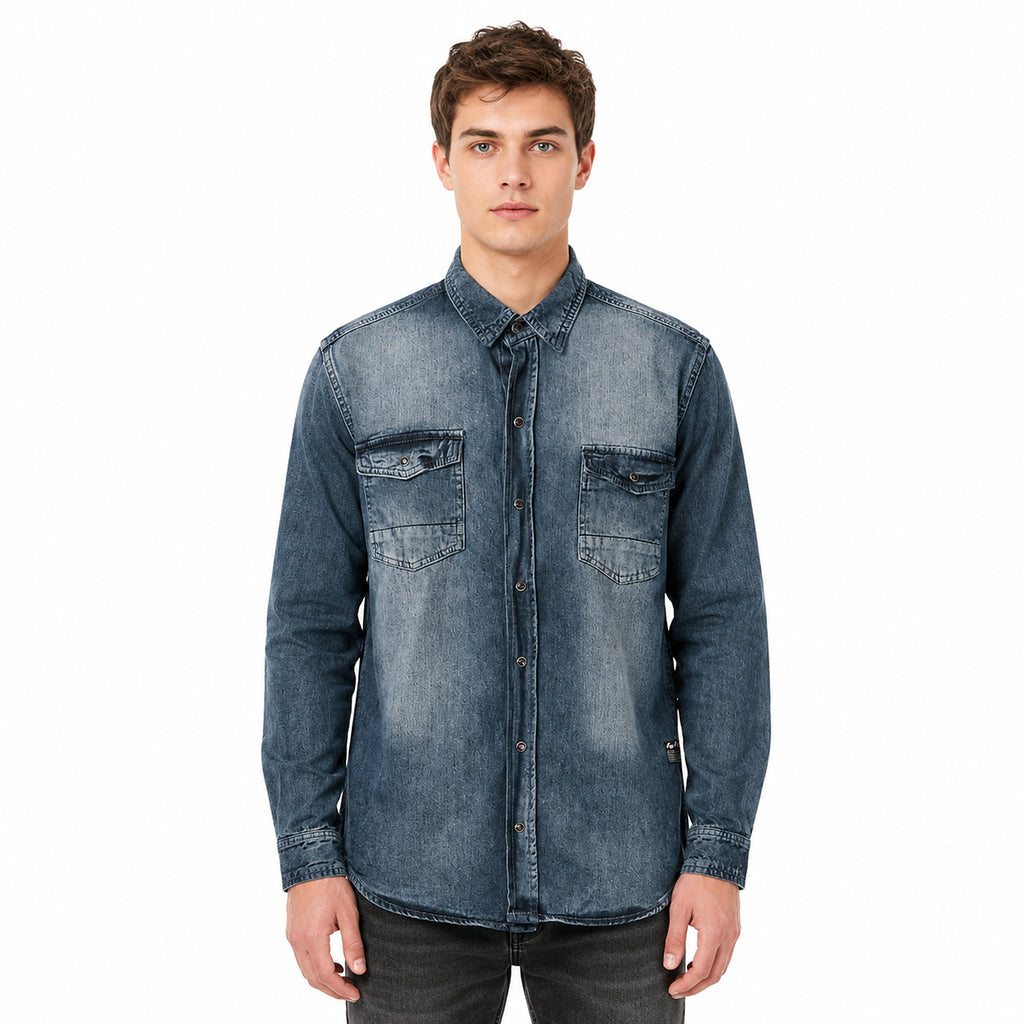 Camisa Casual Para Hombre Mod.22k-3012al Marca Losan®