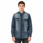 Camisa Casual Para Hombre Mod.22k-3012al Marca Losan®