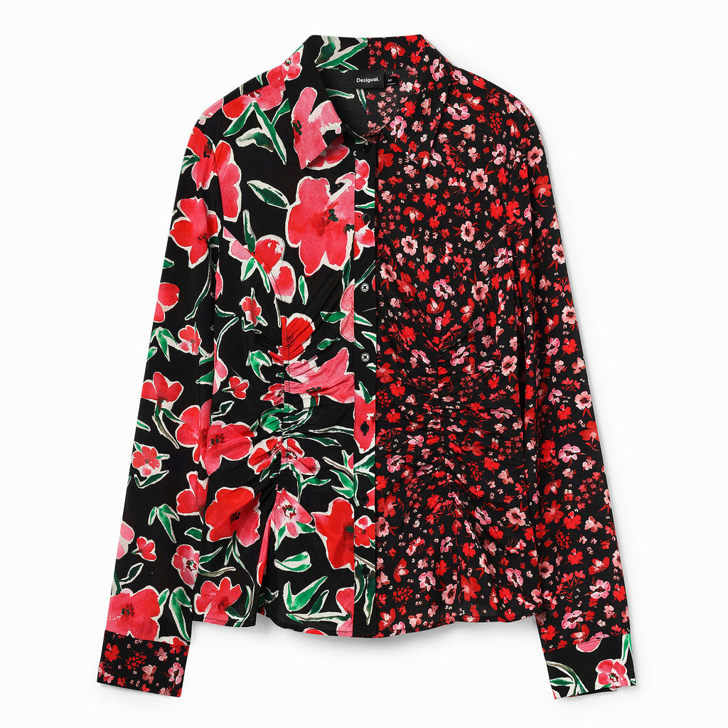 Camisa Fruncido Delantero Para Mujer 24swcw15/3000 Desigual®