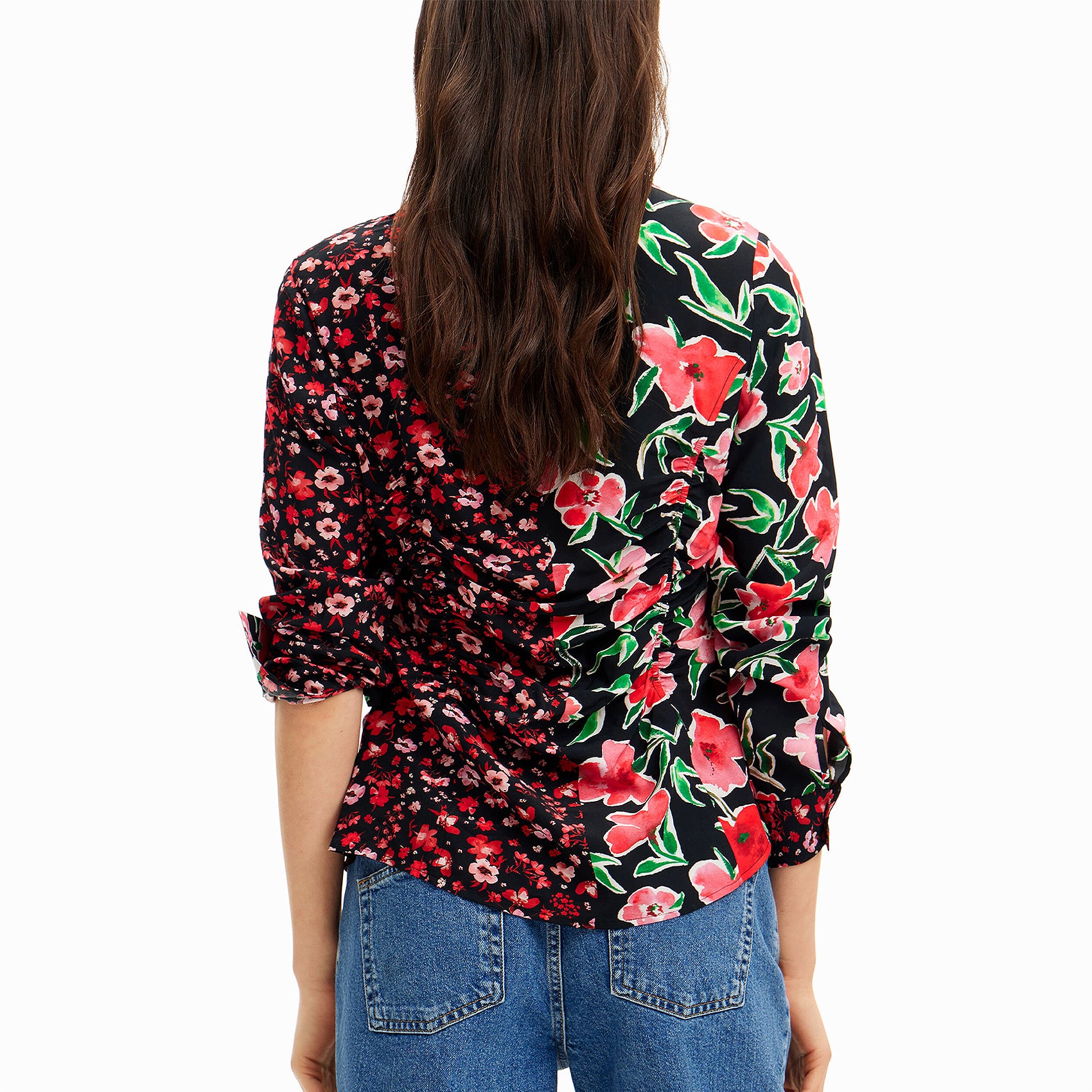 Camisa Fruncido Delantero Para Mujer 24swcw15/3000 Desigual®