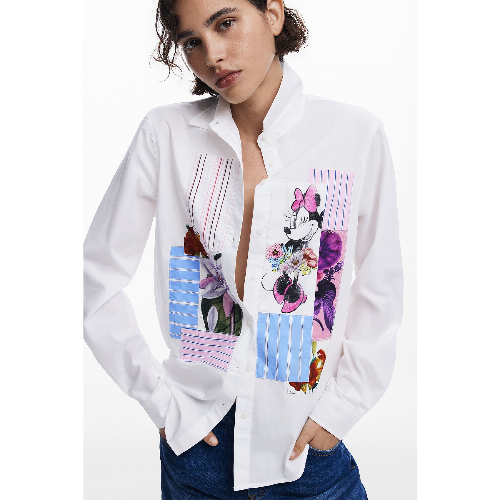 Camisa Minnie Mouse Para Mujer 25swcw24/1000 Desigual®