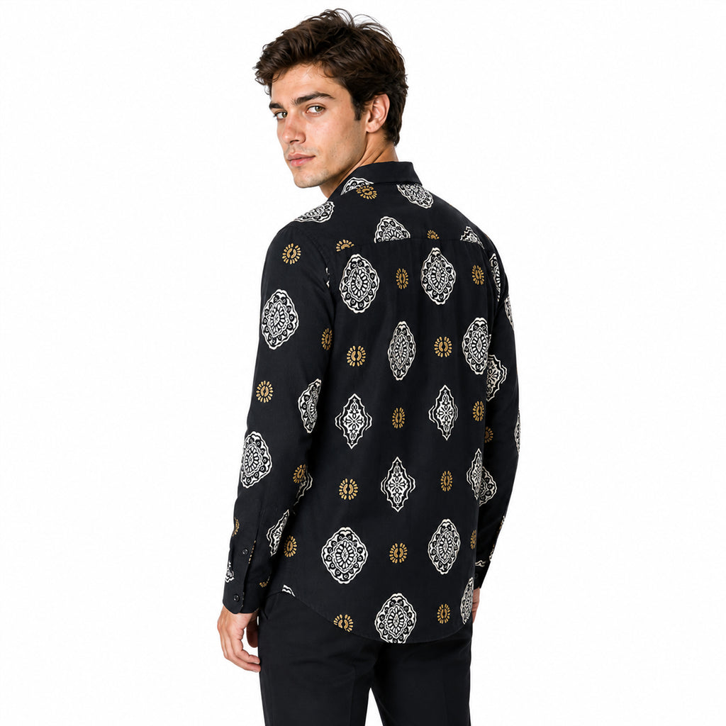 Camisa Casual Para Hombre Mod. B45519 Marca Bobois®