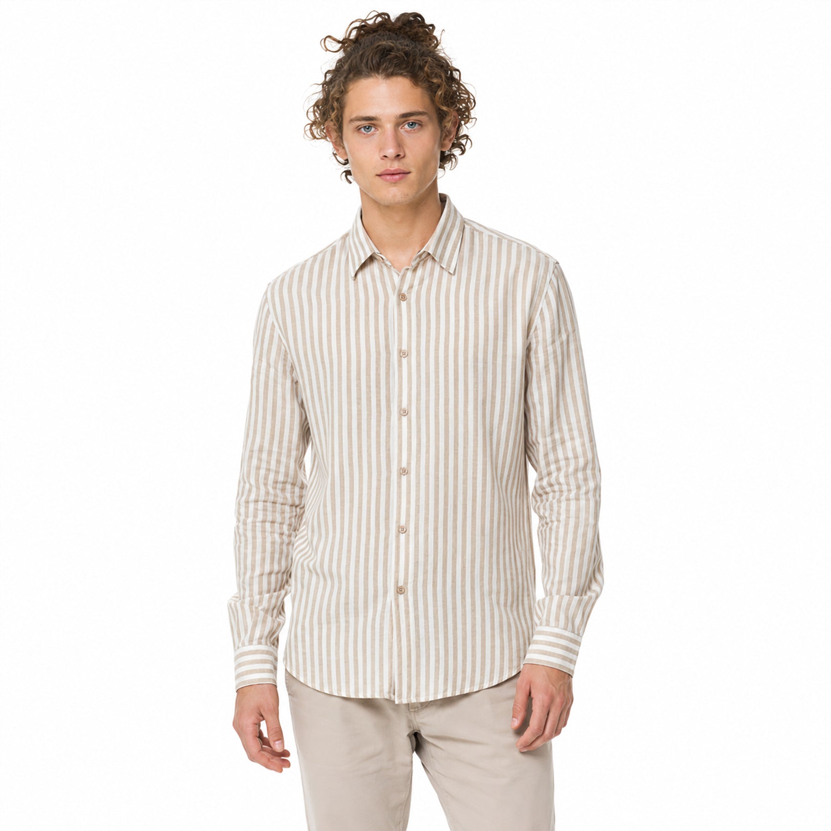 Camisa Antiarrugas Ligera Para Hombre B61408 Marca Bobois®