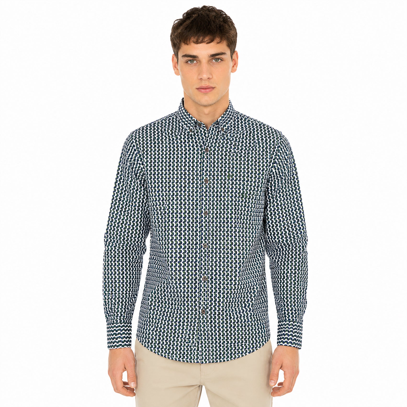 Camisa Casual Para Hombre Mod. Coello Marca Dario Beltran®